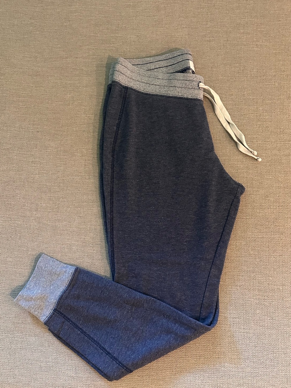 Old Navy Navy Blue Jogger Pants with Light Gray Cuffs